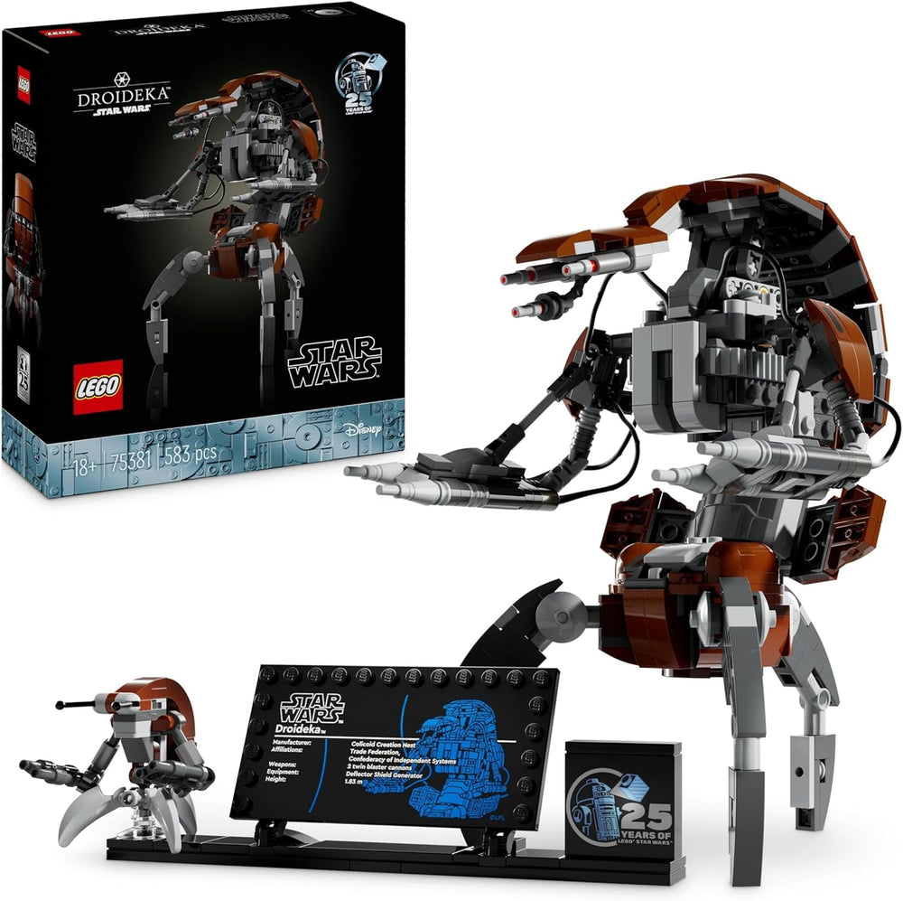 LEGO Star Wars Set Droideka, Kit modello droide per adulti, Decorazione da scrivania, da collezione, Idea regalo per uomini e donne 75381 Set da costruzione Besuche den LEGO-Store Single