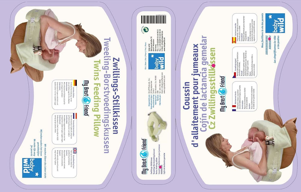 Zwilling plus pernă pentru alăptare, 1 bucată Naty Shop