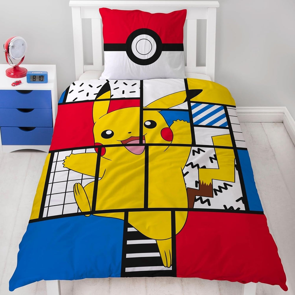 Biancheria da letto per ragazzi e bambini, Pikachu, 100% cotone Biancheria da letto - bambini Naty Shop