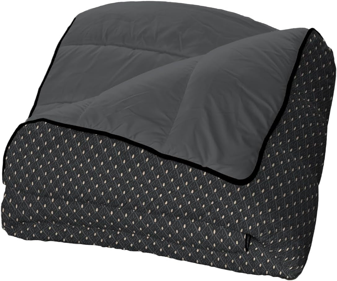 Bleu Câlin Trapunta Hermance stampata 1 persona, poliestere, blu/grigio, 140 X 200 Cm Trapunte e trapunte Naty Shop