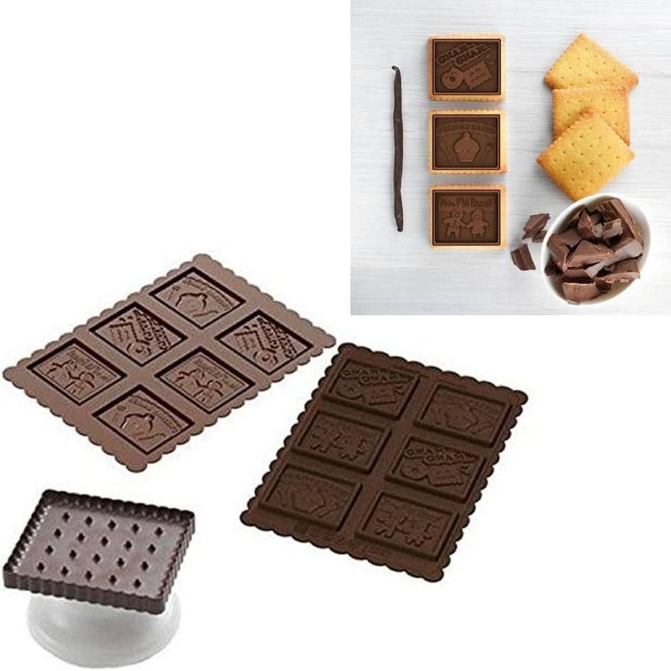 Silikomart 22.164.77.0165 CKC04, decupator biscuiti, Forma Silicon Gnam Gnam, 6 cavit. (CKC04) Bucatarie Naty Shop