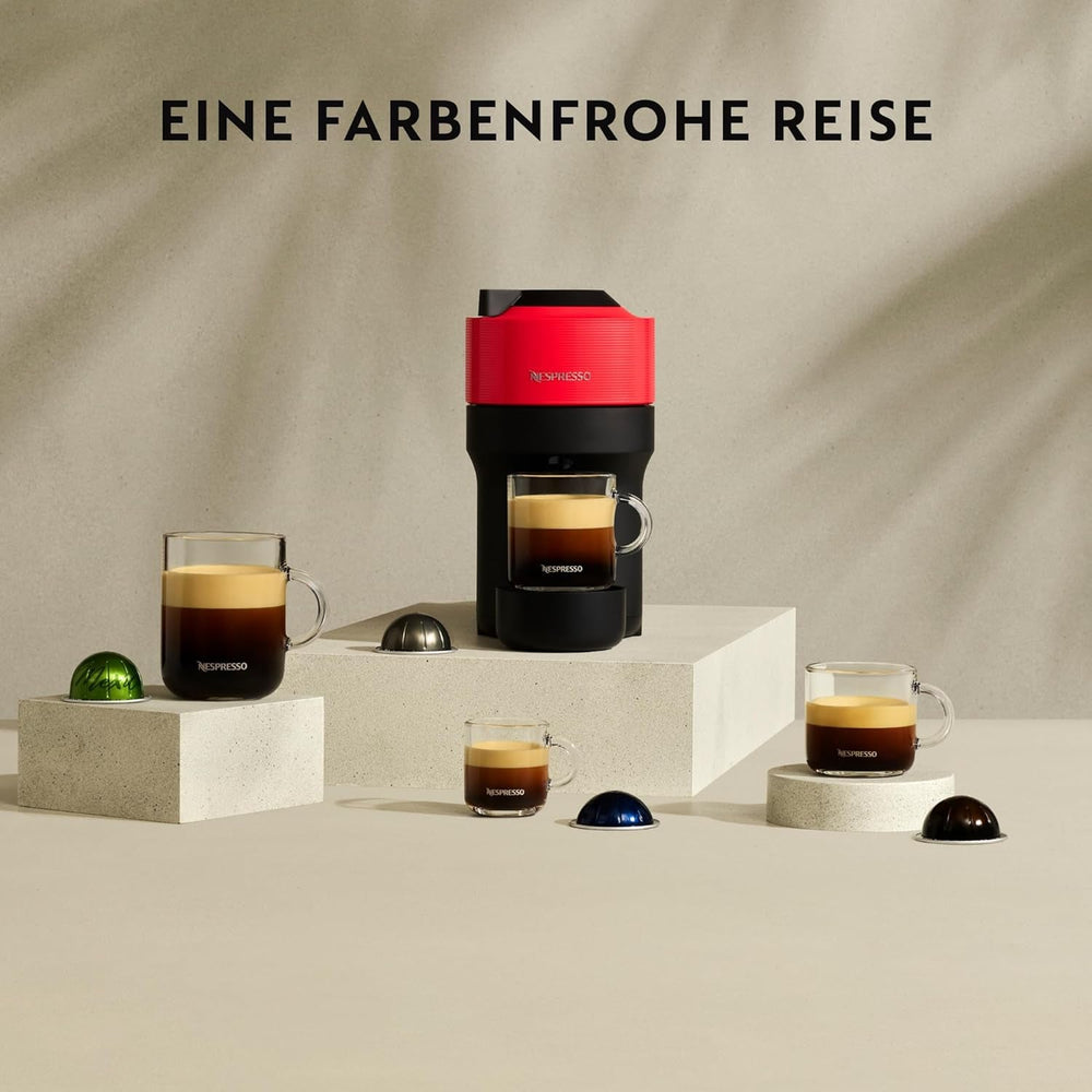 Espressor cu capsule Nespresso Krups Vertuo Pop, capacitate: 560 ml, recunoaștere automată a capsulelor, sistem one-touch, 4 dimensiuni de cești, timp de încălzire scurtat, sustenabil, Aqua Mint, XN9204