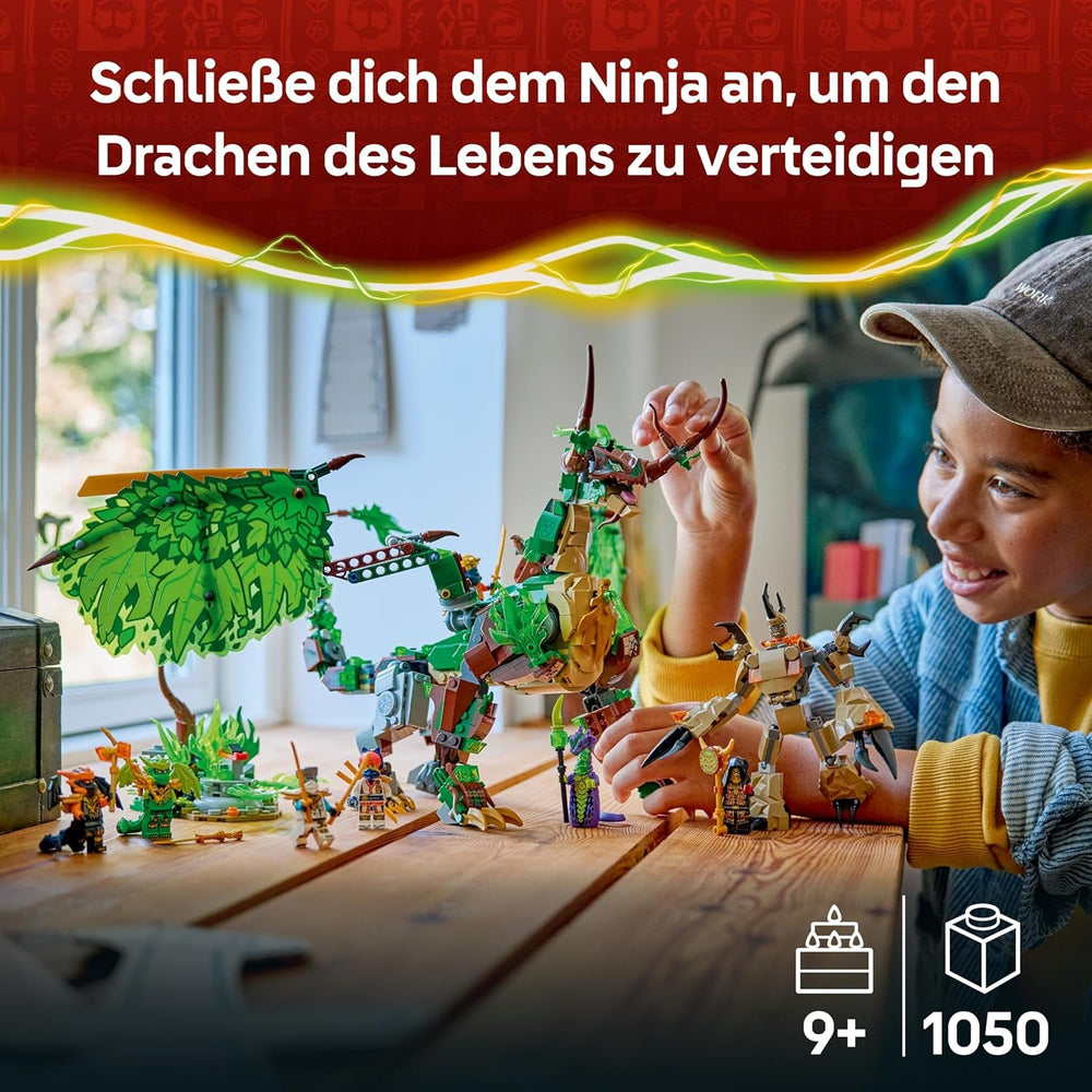 LEGO NINJAGO Der Drache des Lebens - Ninja Spielzeug mit Drachenfigur, Mini Monster Mech, 8 Minifiguren und Schwertern - Kreatives Geschenk für Jungen und Mädchen ab 8 Jahren und Fans - 71859