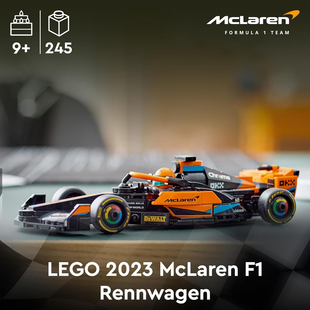 LEGO Speed Champions Mclaren Auto da corsa di Formula 1 2023, Giocattolo per ragazzi e ragazze di 9+ anni che amano giocare in modo indipendente, Modello di veicolo costruibile, Decorazione per la cameretta dei bambini 76919 Set di costruzione Besuche den LEGO-Store