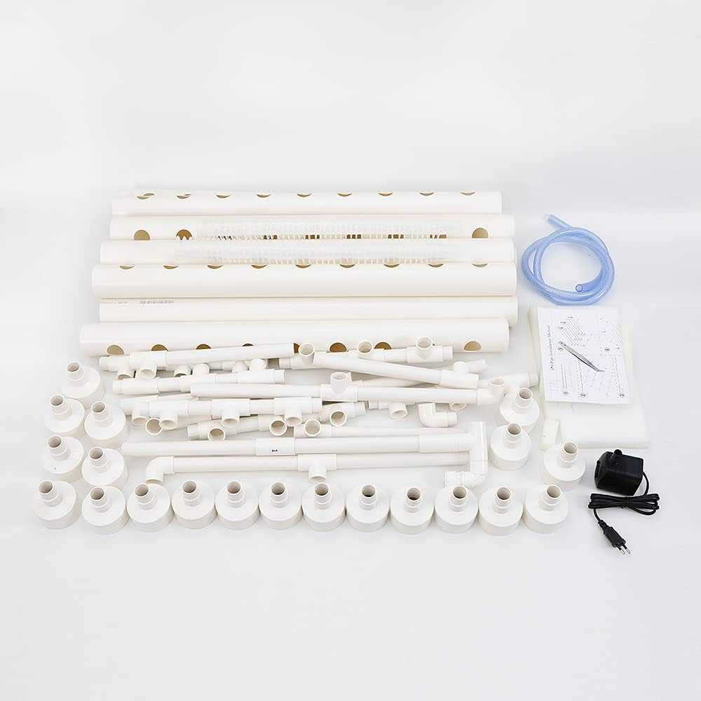 Pflanzen Pflanze Kit di coltivazione per sistema idroponico 90 siti di piante Drei Layer Satz GemüSe Tool Garten Systeme Plant Vegetale Hydrokultur Hydroponische Garden Hydroponik Anbausystem PflanzpläTzen 3Schicht