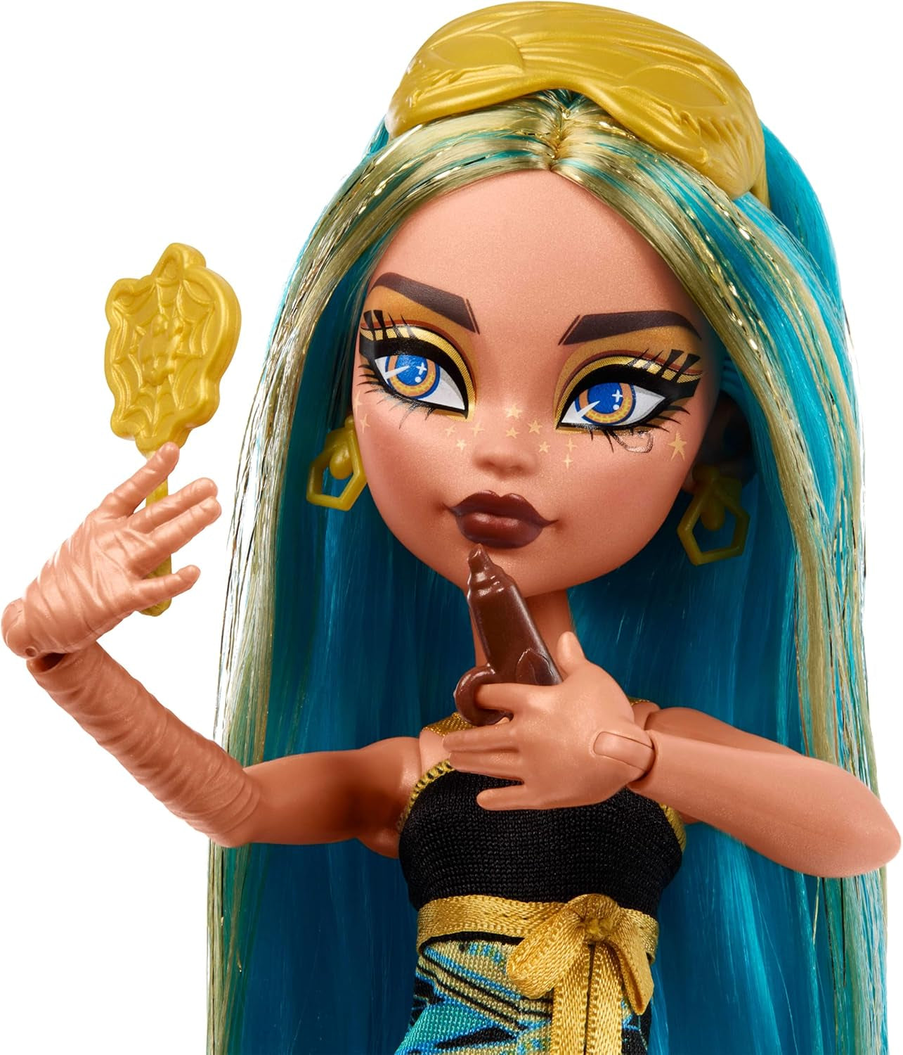 Păpuși și accesorii Monster High Buried Secrets, temă Cozy Creepover cu o păpușă misterioasă și 5 surprize la despachetare (figurinele pot varia), HYV64