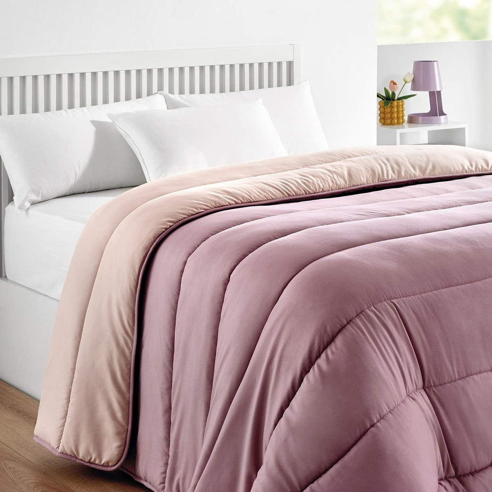 Pikolin Home - Trapunta reversibile 300 G - Imbottitura nordica bicolore - Per letto 90 - comoda, calda, traspirante, verde, 150 X 220 cm Trapunte e trapunte Naty Shop