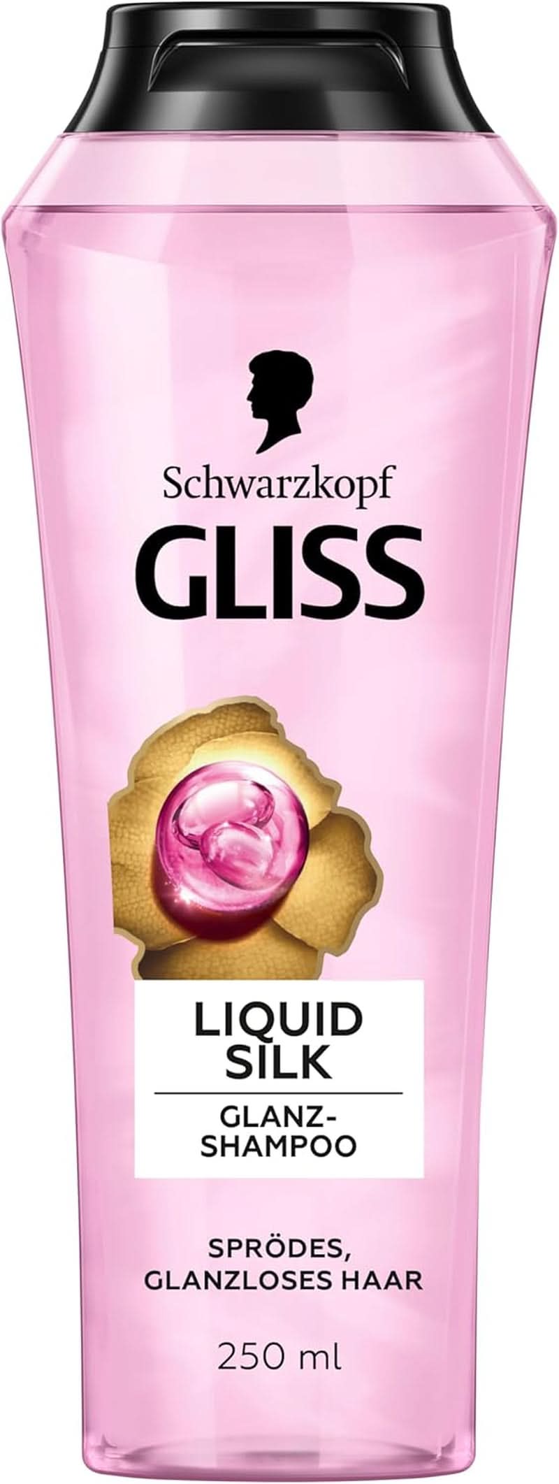 Gliss Shampoo Seta Liquida (250 ml), per capelli fragili e opachi Doccia e bagno Naty Shop