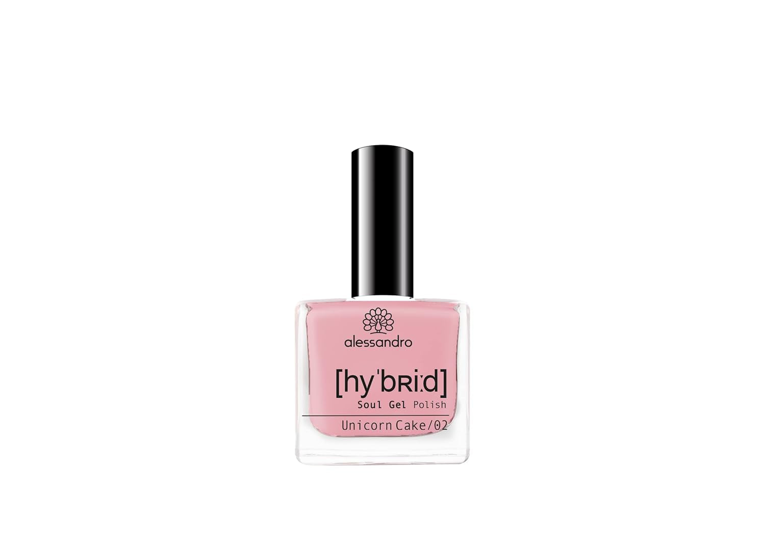 Smalto per unghie HYBRID alessandro Pink Melon - vibrante tonalità di rosa con fini particelle glitter - Unghie perfette in soli 3 passaggi, senza LED - dura fino a 10 giorni! 8 ml
