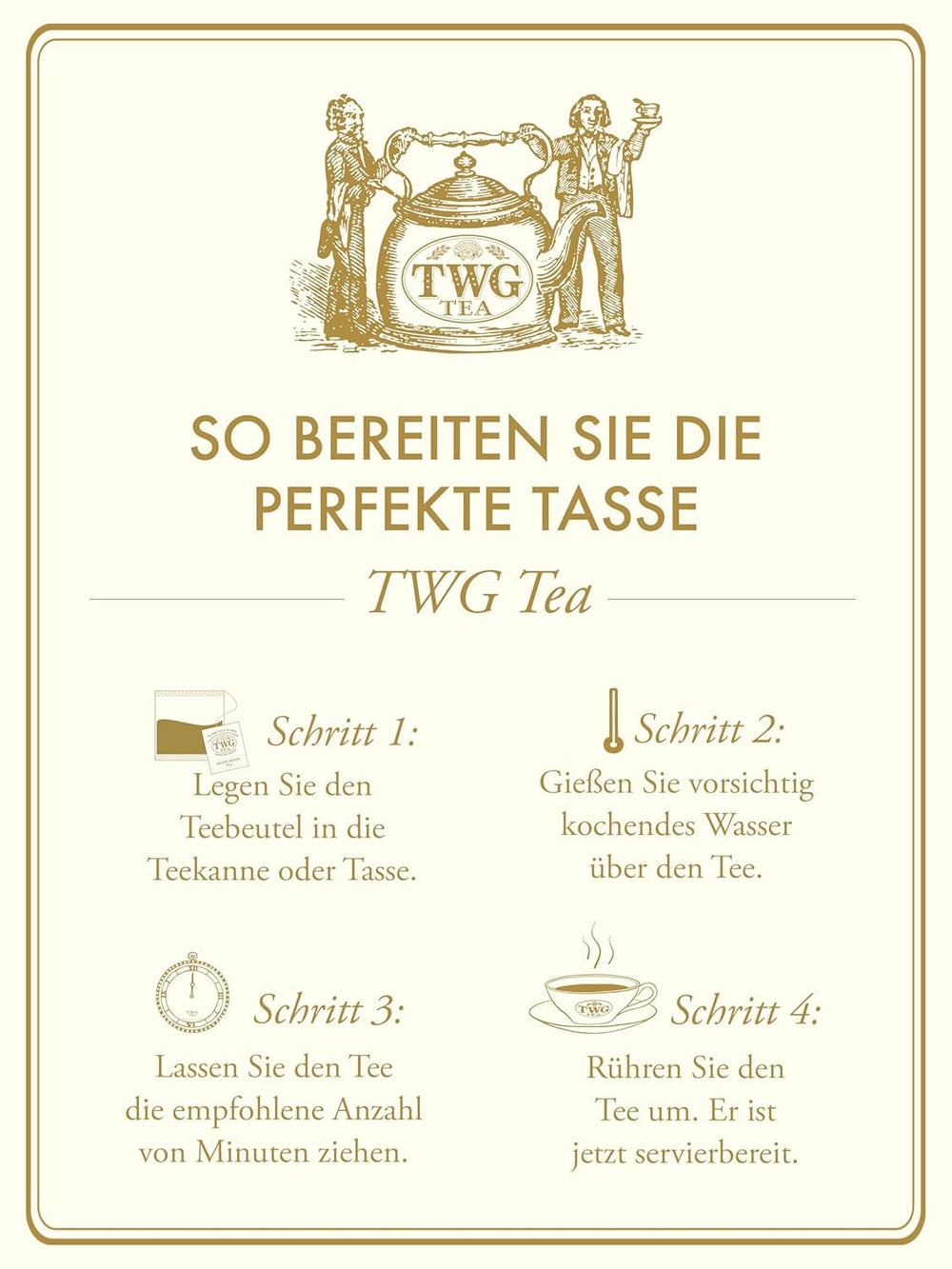TWG Tea | 1837 Green Tea, amestec de ceai verde în 15 pliculețe de ceai cusute manual din bumbac într-o cutie cadou, 37,5 g
