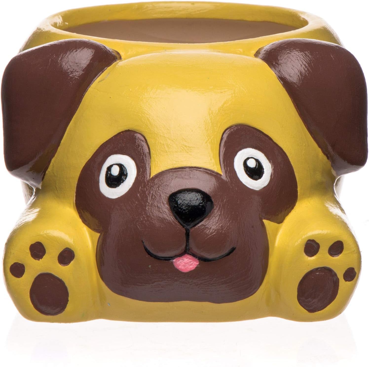 Ghivece ceramice Baker Ross „Pug” (2 bucăți) – pentru ca copiii să le picteze, să le decoreze și să le ofere cadou