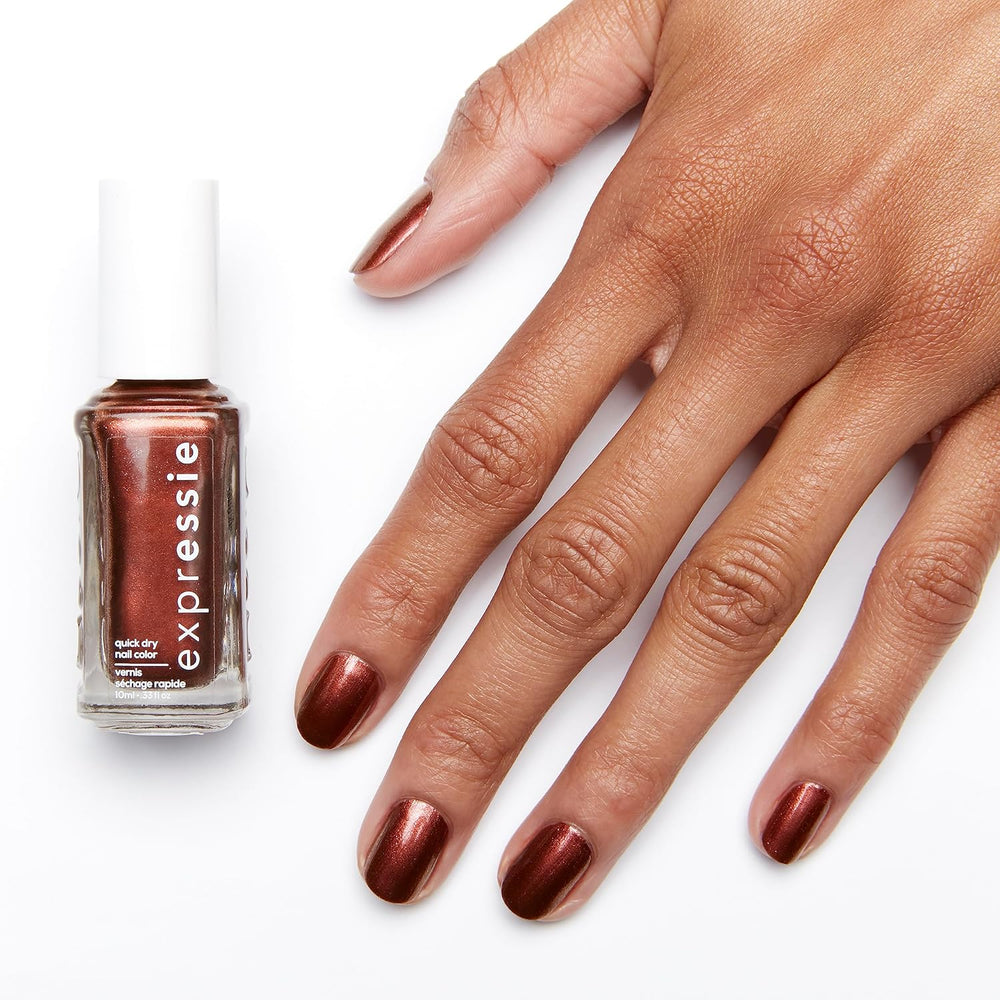 Smalto per unghie Essie ad asciugatura rapida "expression", n. 270 misfit right in, metallizzato, formula vegana, 10 ml