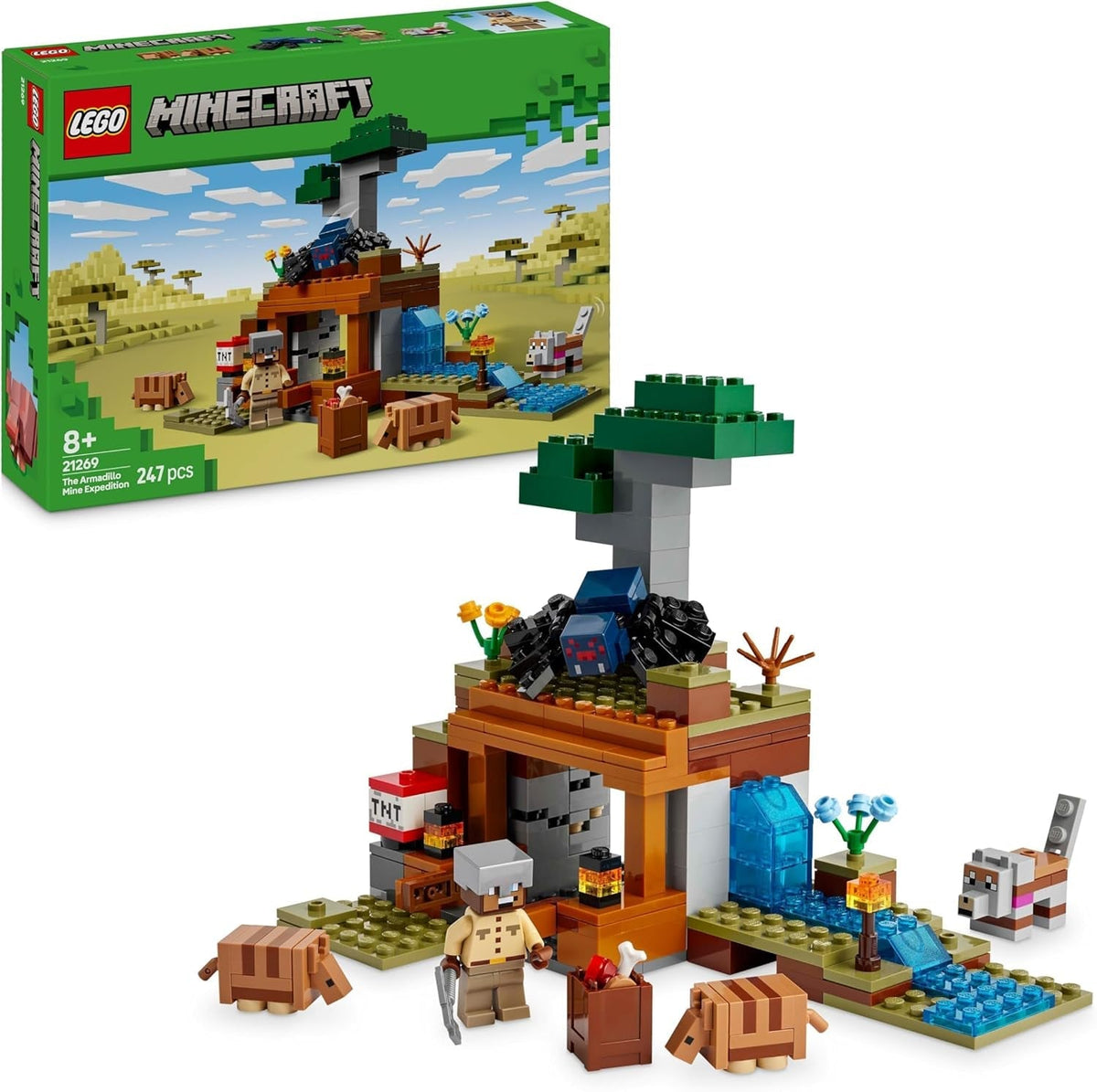 LEGO Minecraft Dungeon Mine Expedition Videogioco Set di minifigure Giocattolo da costruzione per personaggi Regalo per ragazzi e ragazze 21269 Set da costruzione di 8 anni Besuche den LEGO-Store Titolo predefinito