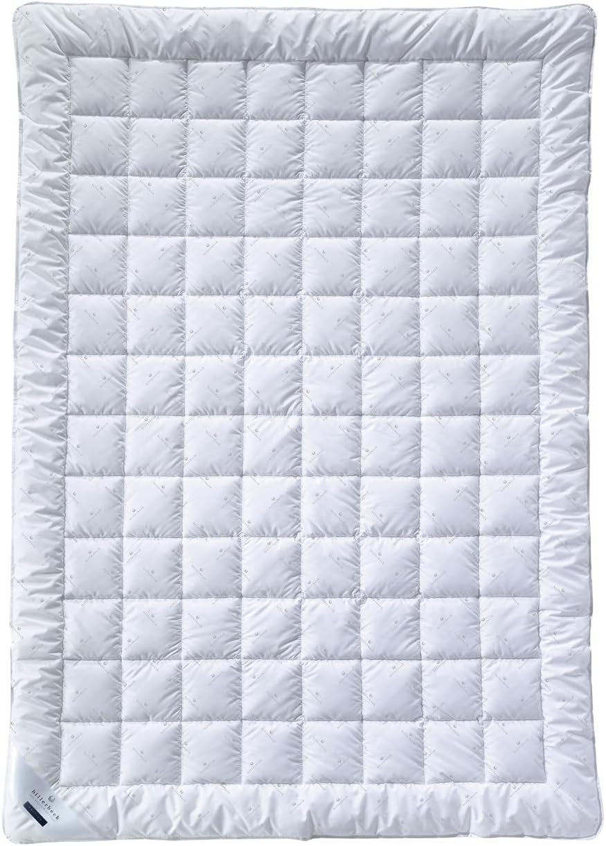 Billerbeck E21 King Fiber Quilt - Raffinata Trapunta In Fibra Di Aloe Vera - 135 X 200 Cm Trapunta Per Tutte Le Stagioni Con Calore Medio, Bianco Naty Shop Trapunte E Trapunte Singoli 135 X 200 Cm 4 - Stagioni (Sl + M W+)