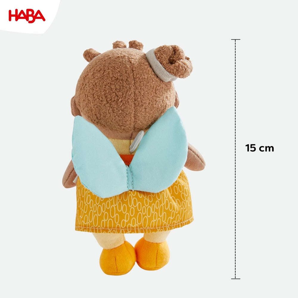 HABA Schutzengel Holly – Kuscheliges Stoffpüppchen (15 cm), perfektes Willkommensgeschenk für Babys & Kleinkinder – Waschbar bei 30 °C – 2011871001
