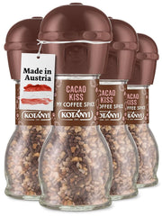 Topping per il caffè Kotanyi Cacao Kiss | Meraviglioso cioccolato con pezzetti di cioccolato pregiato, confezione da 4 (4 X 63 grammi) Naty Shop Cacao Kiss 4 x 63 grammi