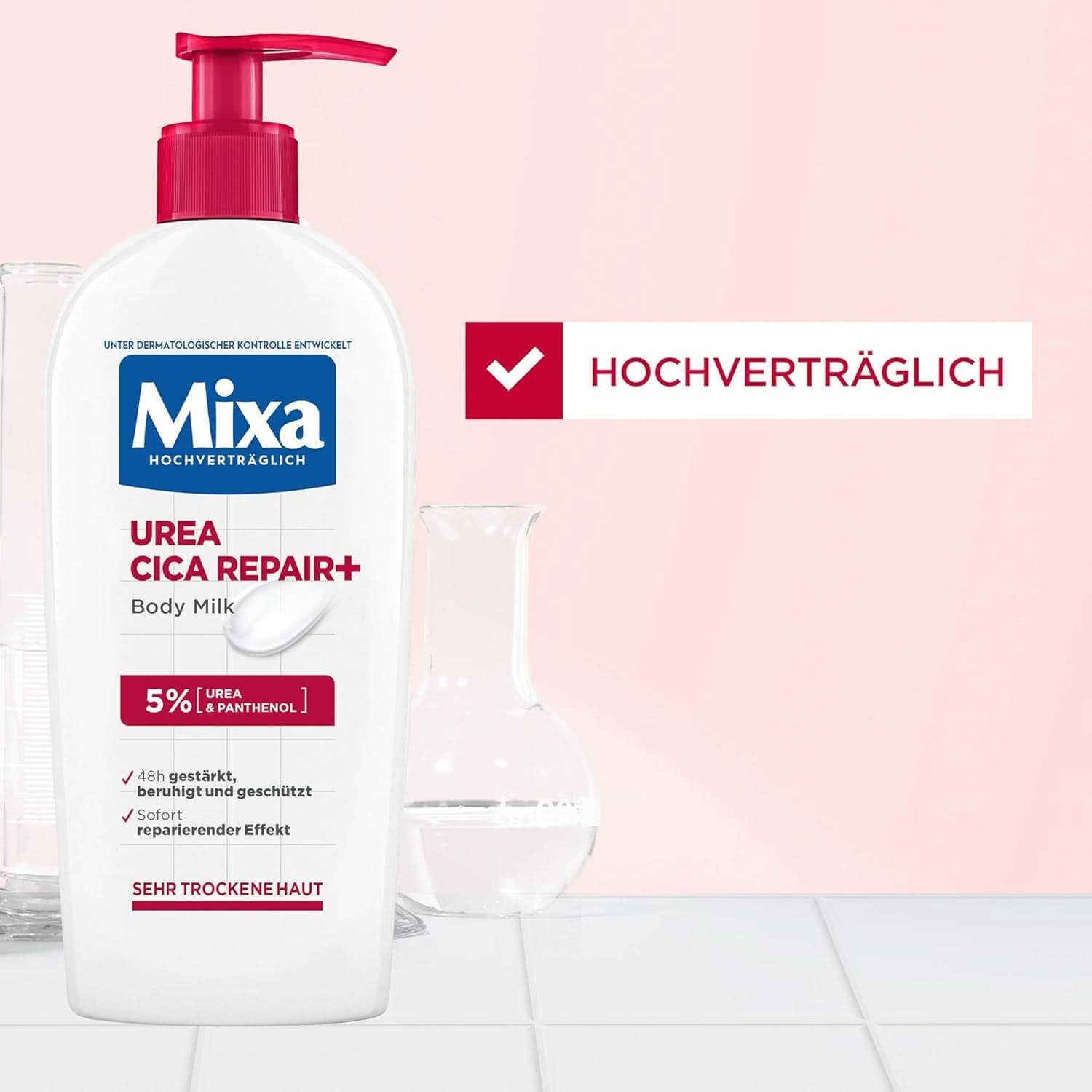 Mixa Urea Cica Lozione Corpo XXL, Con urea e pantenolo rigenerante, Latte corpo lenitivo e protettivo, Per pelli secche, 400 ml Doccia e bagno Naty Shop