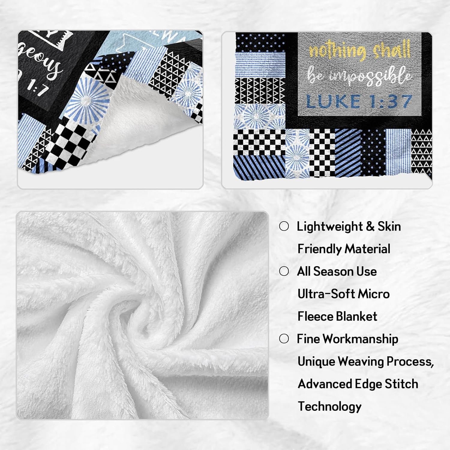 ZQYMM Cadouri creștine pentru femei bărbați, cadouri de botez / confirmare pentru fete / băieți, inspiraționale / religioase, cadouri spirituale catolice, cadouri de ziua de naștere pentru creștini Paturi si Cuverturi ZQYMM