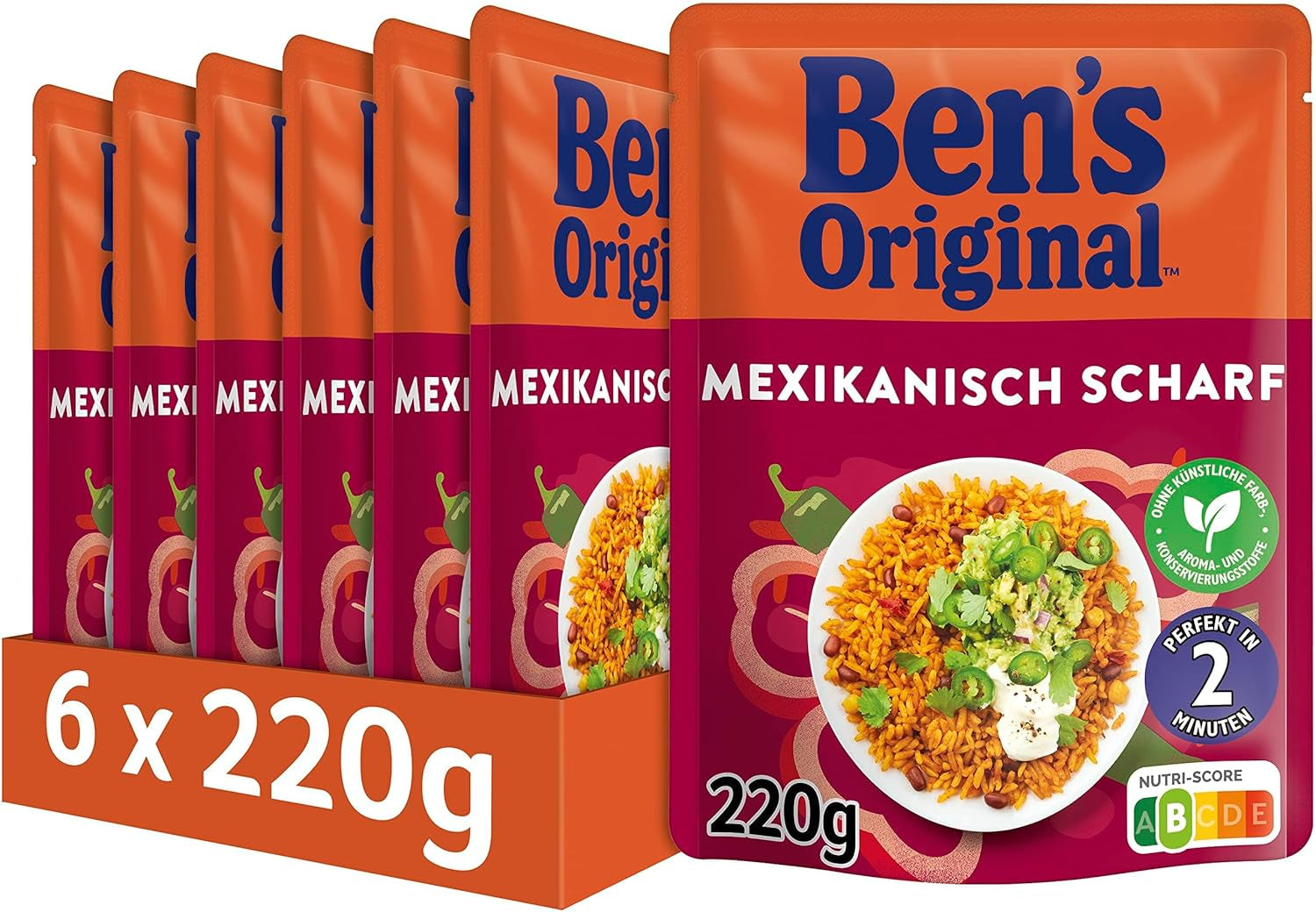 BEN'S ORIGINAL™ Riso espresso messicano 6 x 220 g