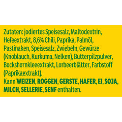 Knorr Würzmischung Chili Aromatizzato per piatti veloci per condire e condire patate, pasta, verdure e altro 90 g