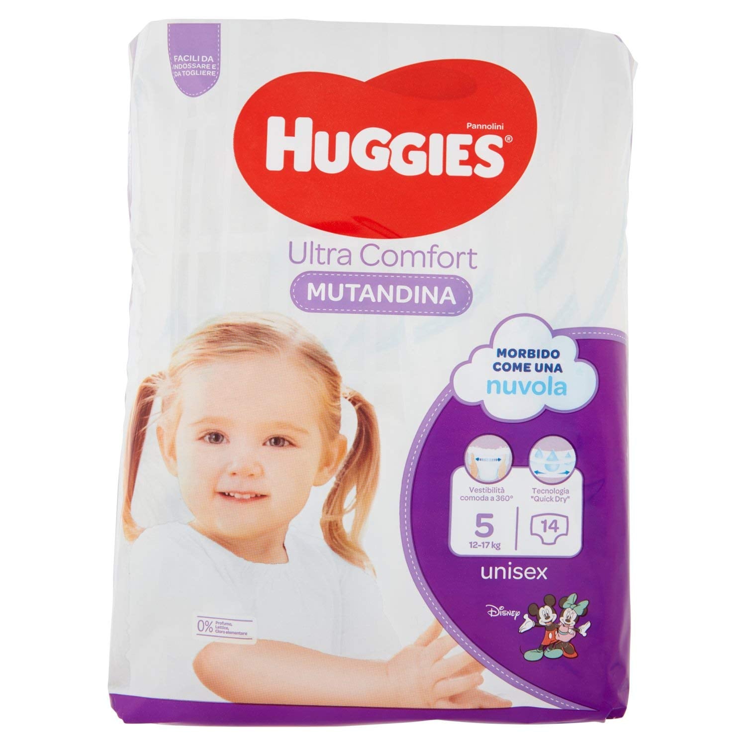 Huggies PANNOLINI Mutandina Pannolini Usa E Getta, Ragazzi/Ragazze, 12kg, 17kg, Multicolor, 14 Pezzi (S)