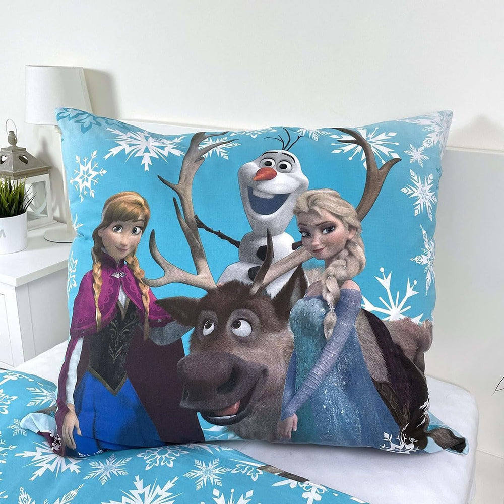 Disney Frozen Snowflakes, biancheria da letto per bambini, 100% cotone Biancheria da letto - bambini Naty Shop