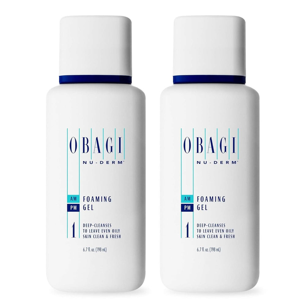 OBAGI Nu-Derm, Gel Detergente per Pelli Normali, Grasse o Sensibili Cosmetici e Beauty Naty Shop 198 ml (set di 2 prodotti)