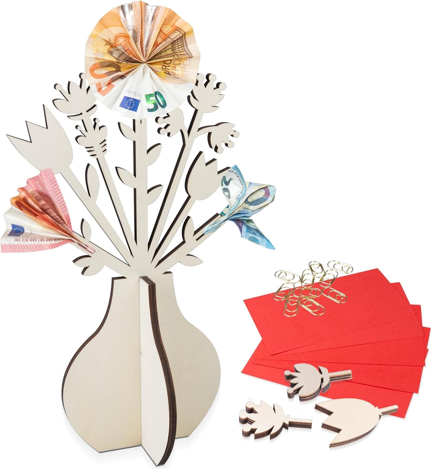 Kleine Glücksbringer: Echtes Vierblättriges Kleeblatt Zum Verschenken Im Holzrahmen – Kleines Geschenk Für Glück – Aufmunterung Geschenke – Dankeschön Geschenke Klein – Glücksbringer Prüfung