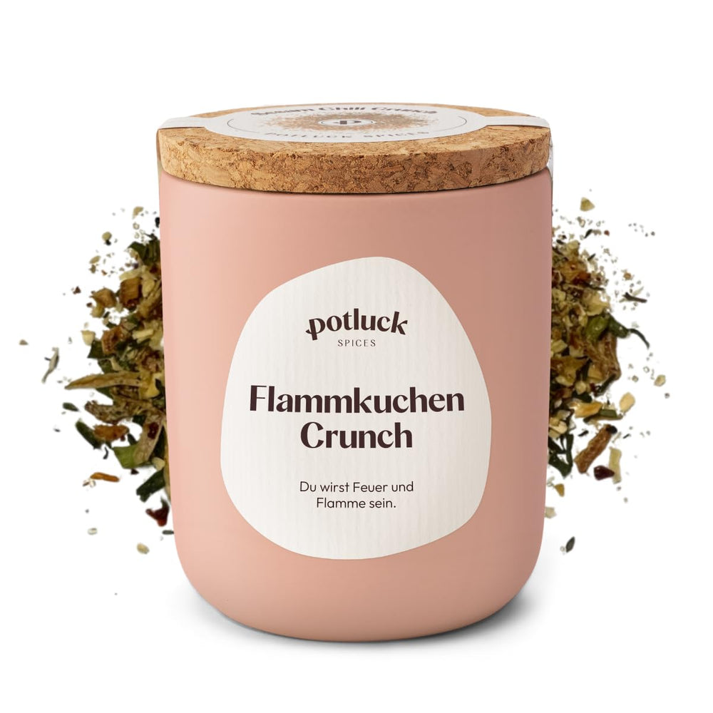 Potluck | Spezie Stullen | Gewürzzubereitung im Keramiktopf | 60 g| Vegano, senza glutine e con ingredienti naturali