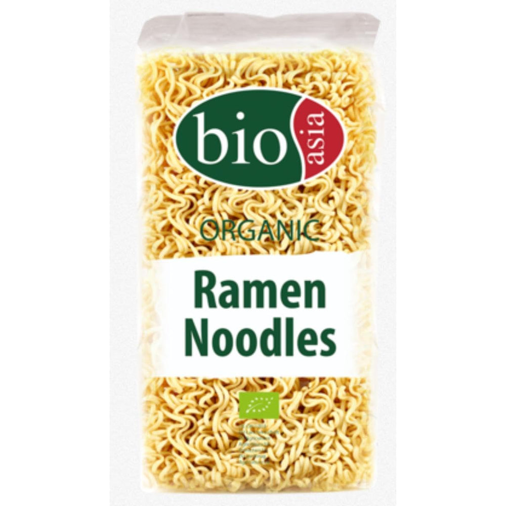 BIOASIA Tagliatelle Ramen Biologiche, Senza Uova, Facili e Veloci, Vegetariane (1 x 250g)