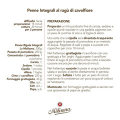 N°20 Penne Régate Integrale Patè 500 g - Lotto di 6