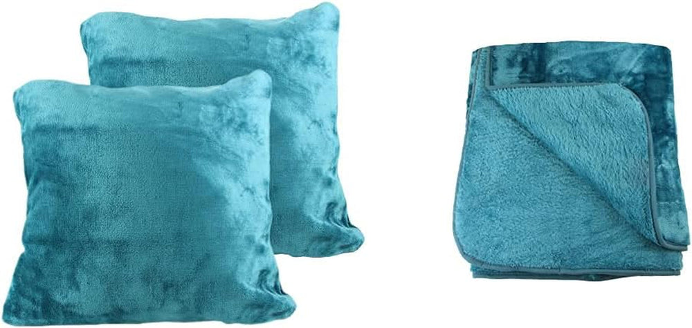 Amago - Comoda coperta effetto cashmere, 220 X 240 cm - Antracite Letti e coperte Amago Petrolio Comoda coperta + federa 130 X 170 cm