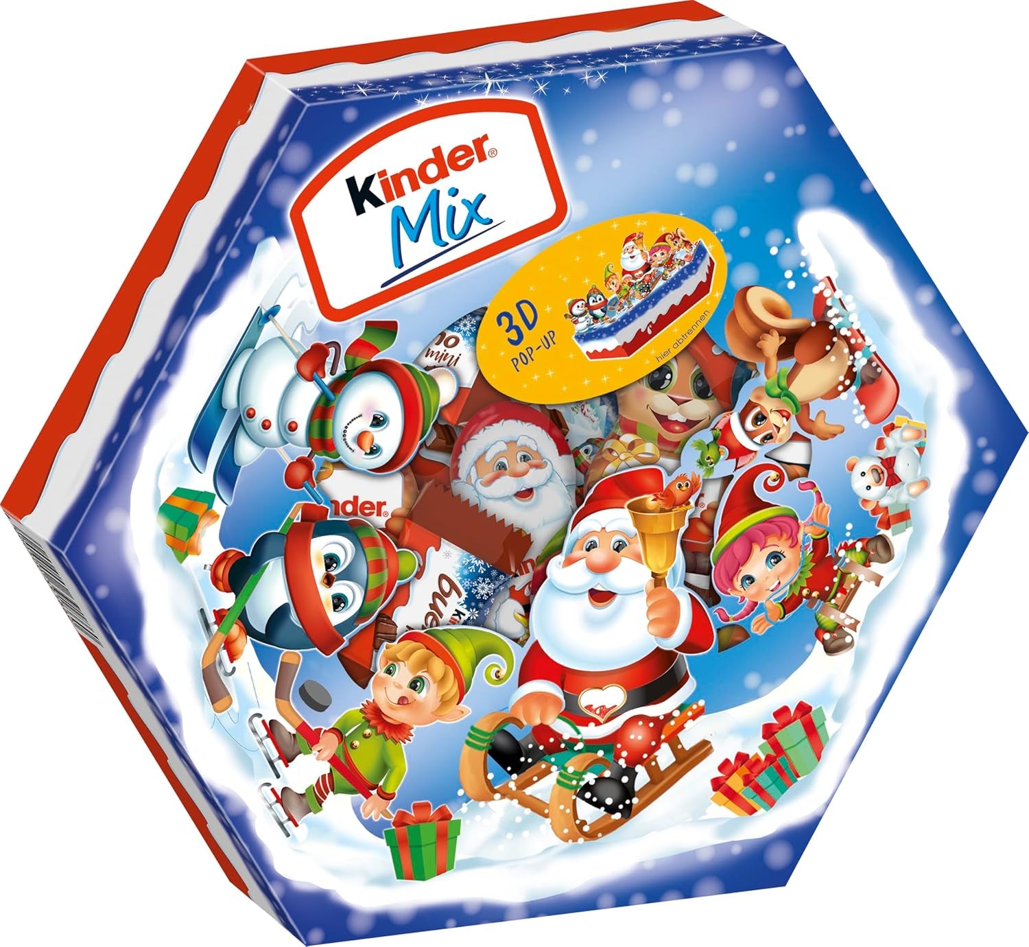Piatto natalizio Kinder Mix - deliziose specialità al cioccolato della linea Kinder - 143g