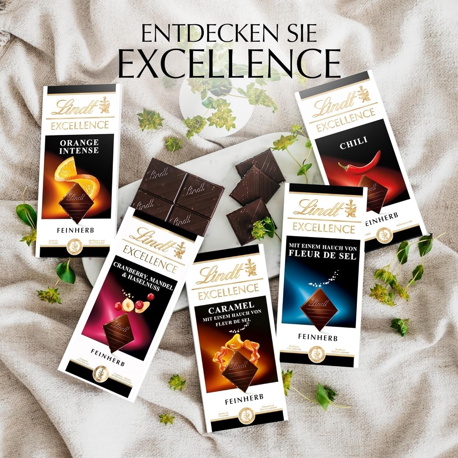Lindt EXCELLENCE 99% Kakao - Edelbitter-Cioccolato | 50 G Tafel | Extra Kräftige Cioccolato Amaro | Intensificatore Kakao-Geschmack | Cioccolato Fondente | Schokolade vegano | Schokoladengeschenk Naty Shop