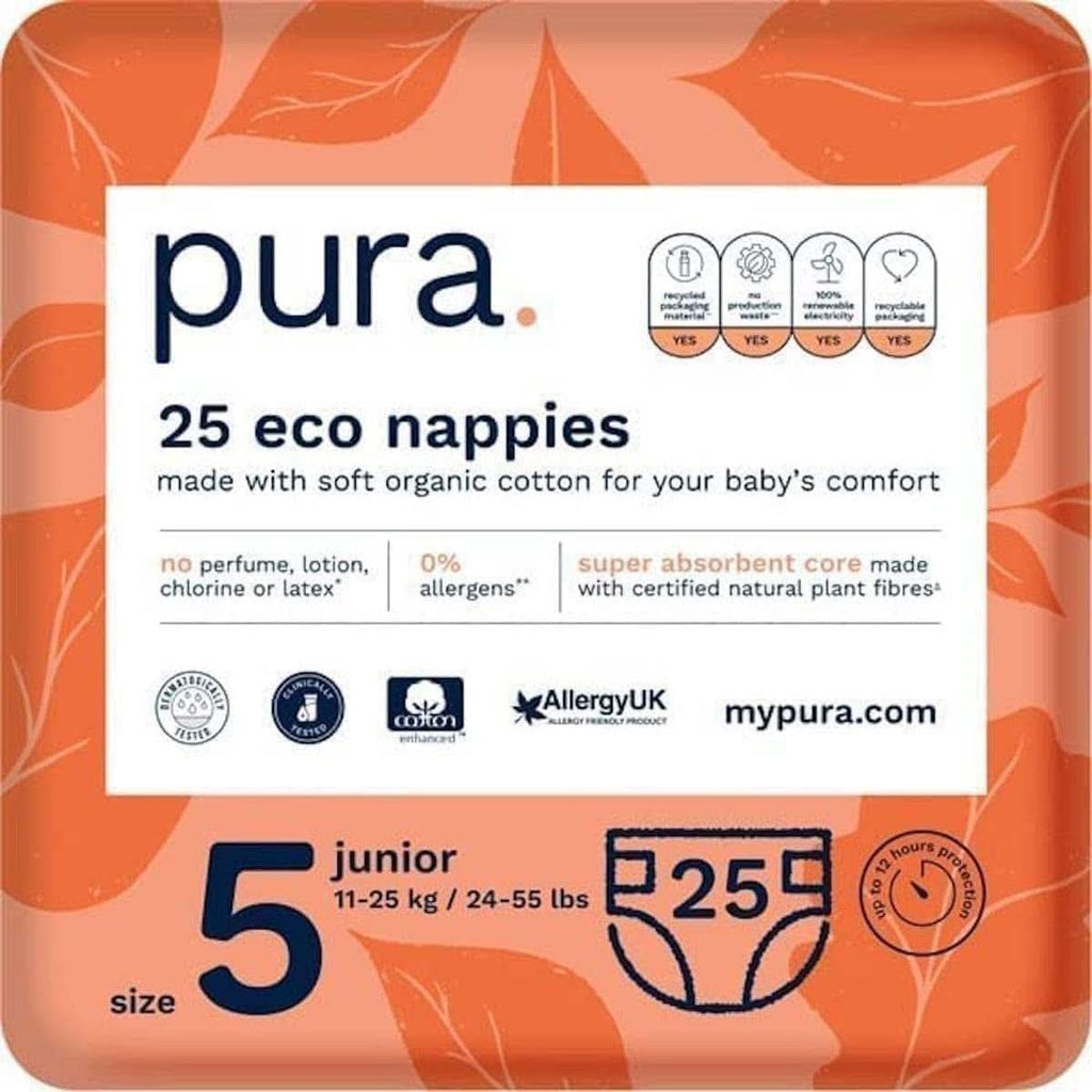 Scutece eco, EU Ecolabel, piele sensibilă, bumbac, hipoalergenic Mama si Copilul Naty Shop 5 (25 buc)