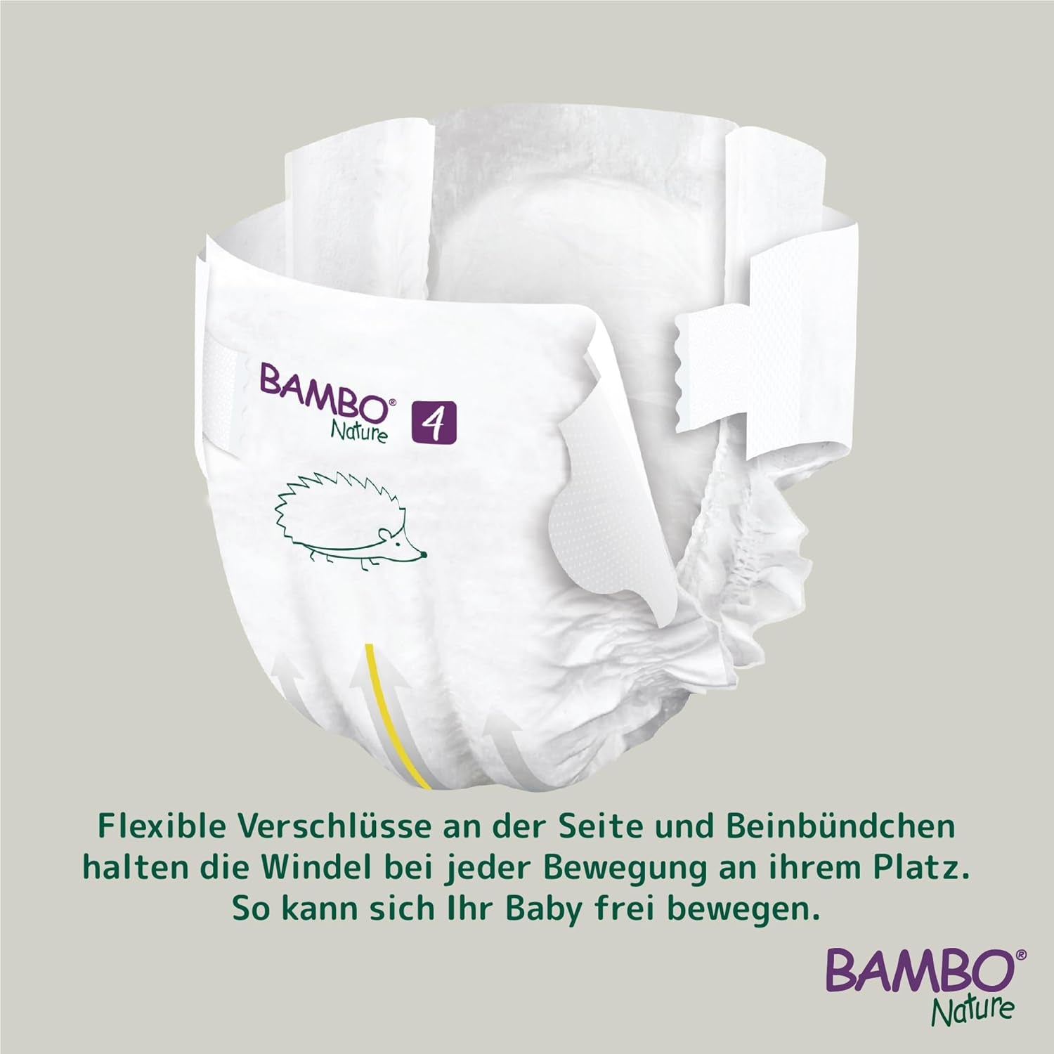 Pannolini per Neonati Bambo Nature, Taglia 4 (7-14 kg), 144 pz, Confezione Mensile | Pannolini Premium con protezione dalle perdite migliorata | Massimo comfort e libertà per i bambini attivi | Pannolini dermatologicamente testati