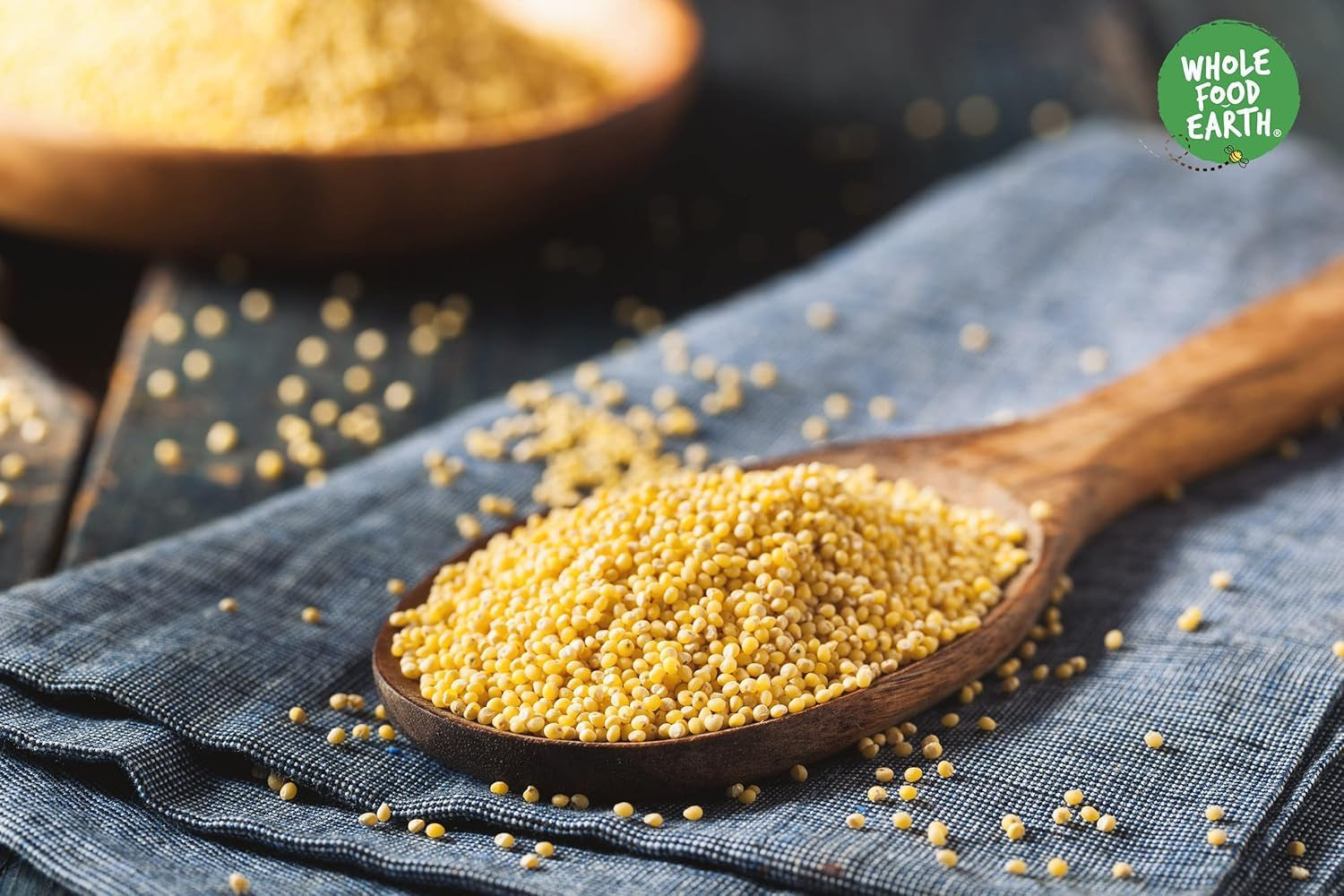 Miglio integrale terrestre - non OGM - naturale - vegano - senza latticini - senza zuccheri aggiunti - 1 kg