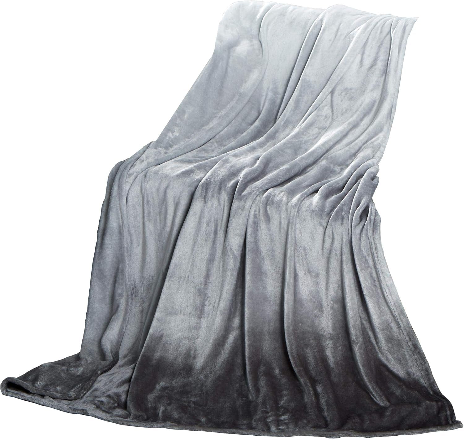 Celinatex soffice coperta 150 X 200 cm coperta per divano azzurra calda morbida coperta in microfibra Pile Oeko-Tex Montreal Letti e coperte Besuche den CelinaTex-Store Grigio sfumato 150 X 200 cm