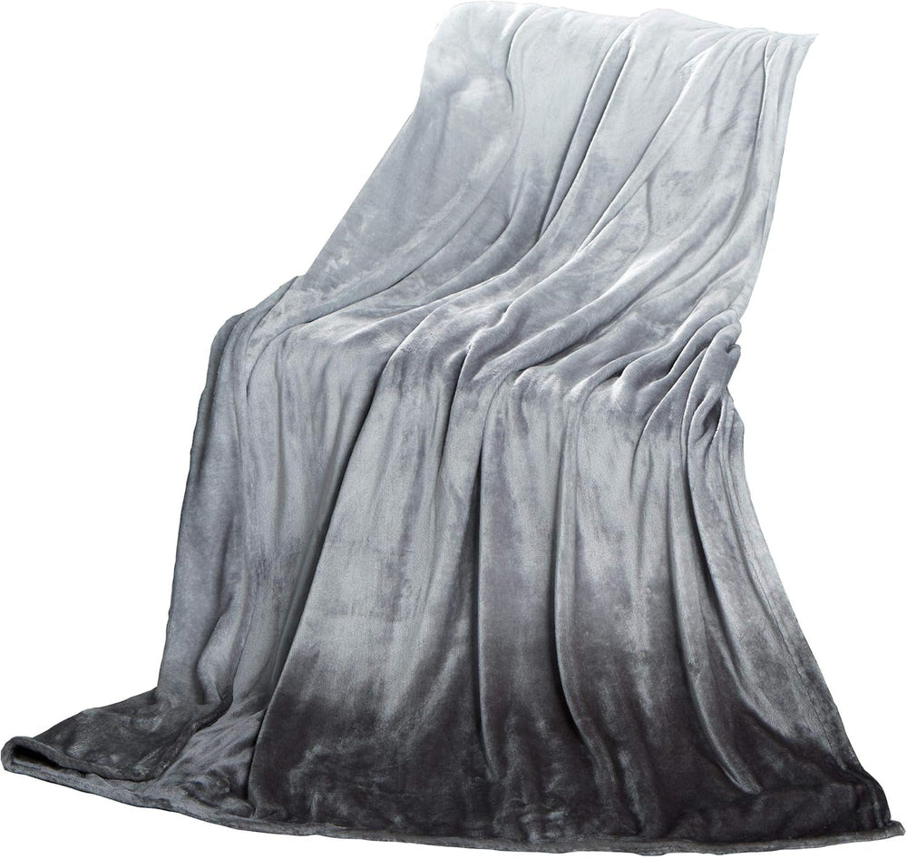 Celinatex soffice coperta 150 X 200 cm coperta per divano azzurra calda morbida coperta in microfibra Pile Oeko-Tex Montreal Letti e coperte Besuche den CelinaTex-Store Grigio sfumato 150 X 200 cm