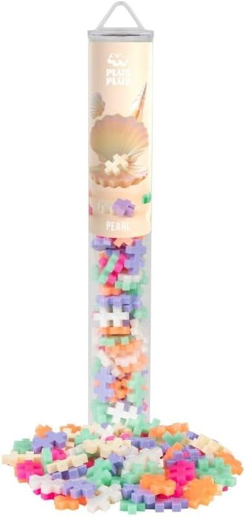 Plus-Plus 9604262 Geniales Konstruktionspielzeug, Regenbogen, Kreativ-Bausteine ​​​​Tube, 240 Teile