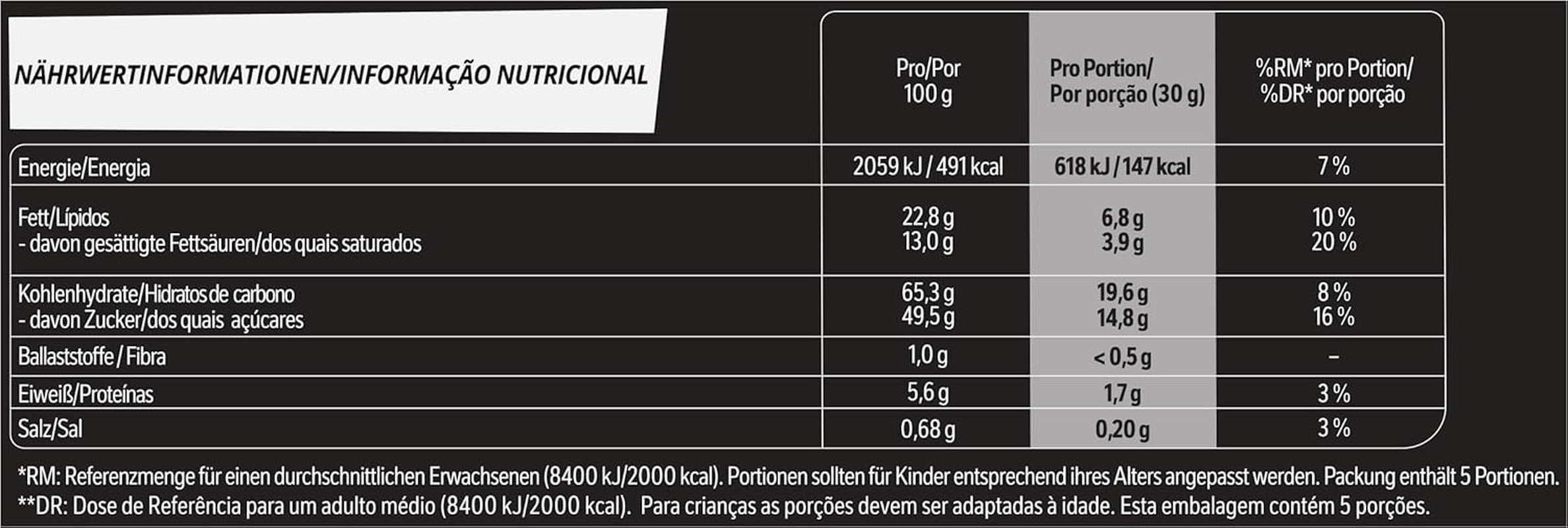 Tavoletta di cioccolato LION Black & White, uno snack dal gusto intenso, cioccolato croccante e gocce croccanti, farcitura brownie, un'esperienza golosa unica, 1 confezione (5 x 30g)