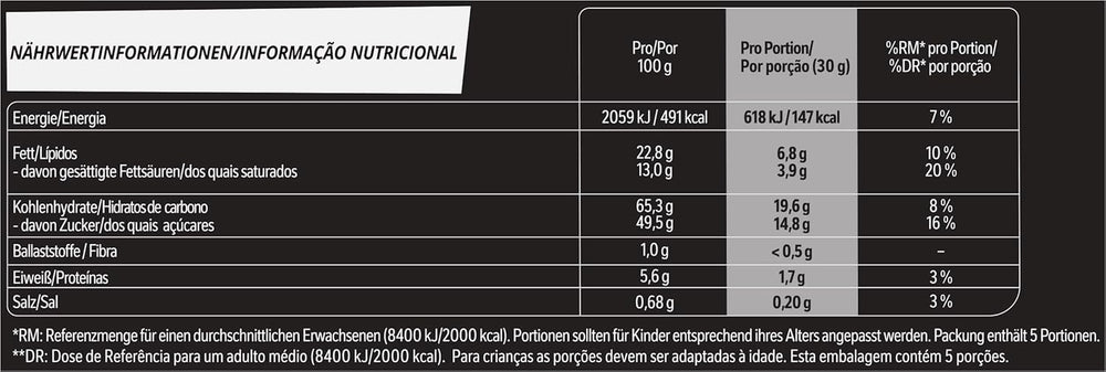 Tavoletta di cioccolato LION Black & White, uno snack dal gusto intenso, cioccolato croccante e gocce croccanti, farcitura brownie, un'esperienza golosa unica, 1 confezione (5 x 30g)