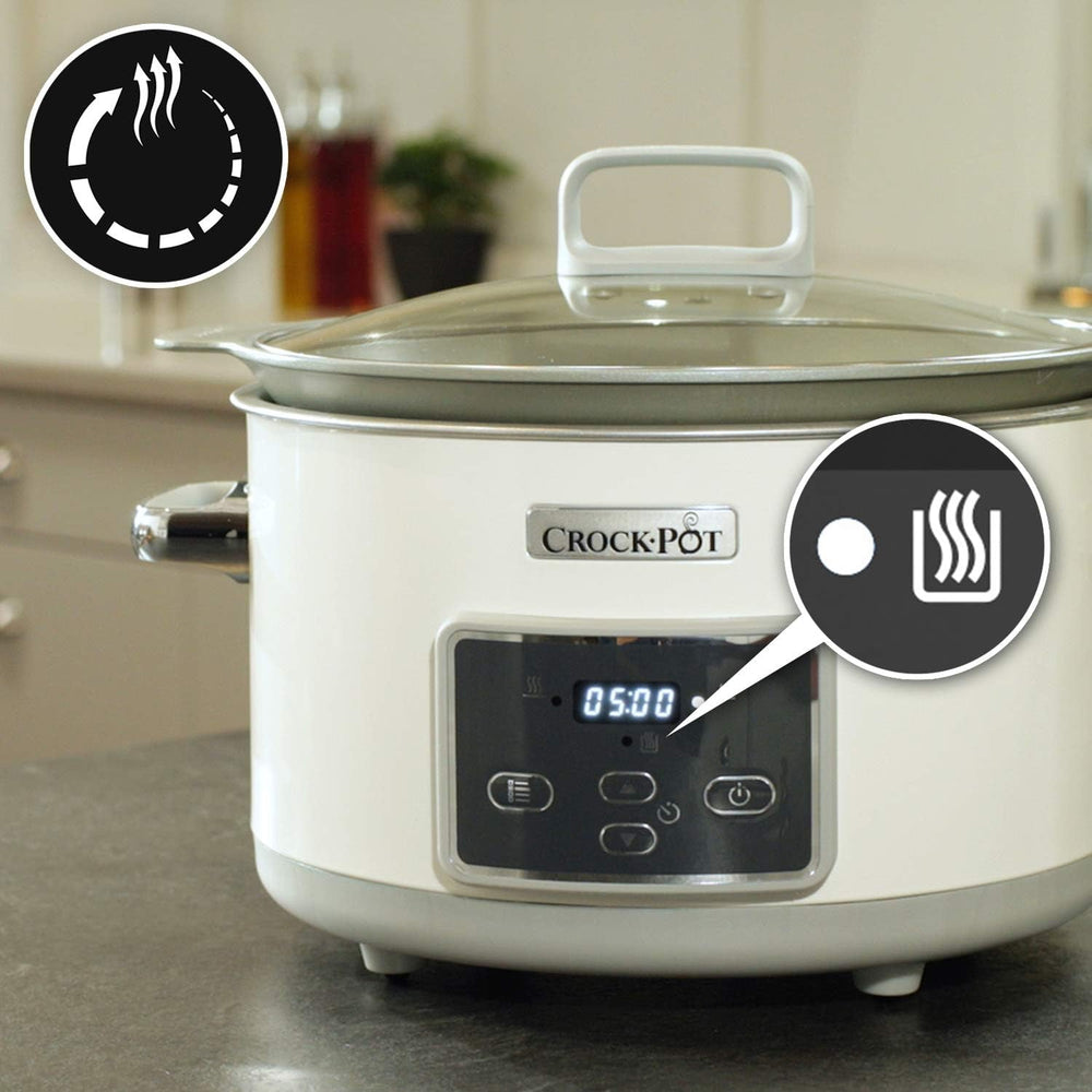 Pentola a cottura lenta digitale Crock-Pot Saute con Duraceramica 5 litri, CSC026X Pentola a cottura lenta Naty Shop