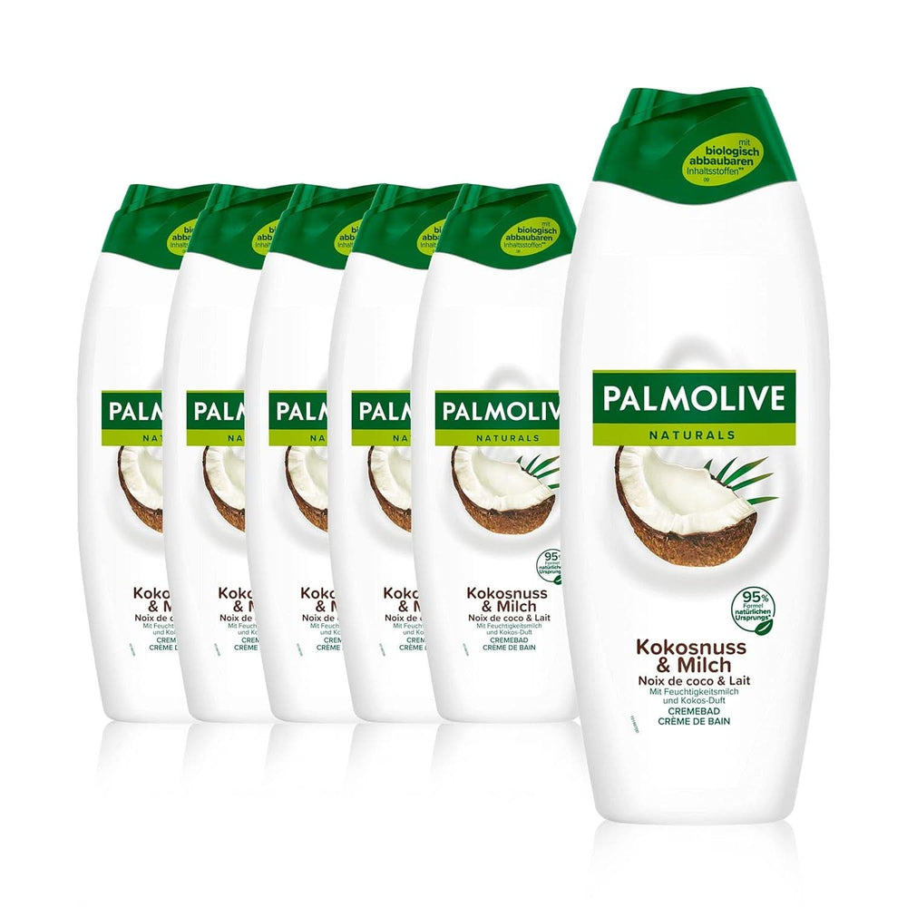 Gel doccia Palmolive Naturals cocco e latte, 6 x 250 ml Naty Shop Doccia e bagno