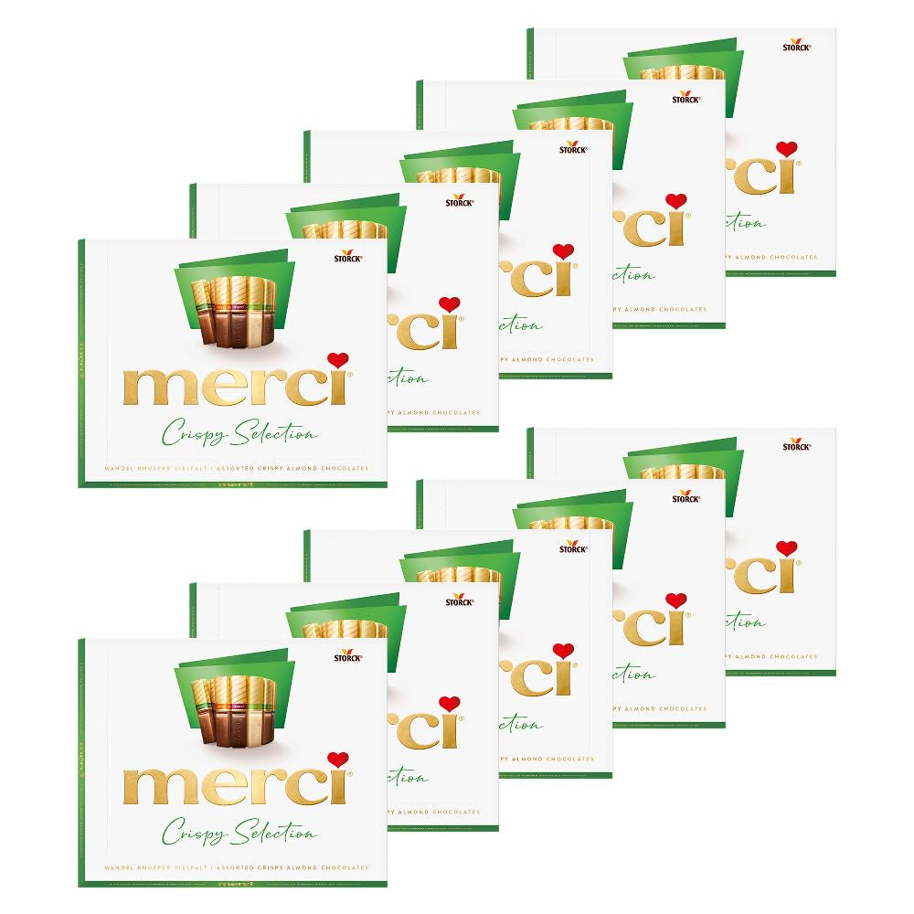 Finest Selection Variety Almond Crunch – 10 x 250g – Specialità al cioccolato ripiene e vuote