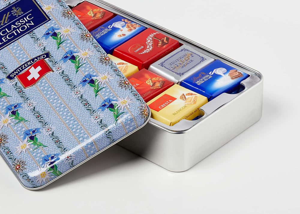 Scatola di cioccolatini Lindt Swiss Classic Collection | Barrette di cioccolato al latte | Mini barrette di cioccolato | 185 g | Regalo di cioccolato