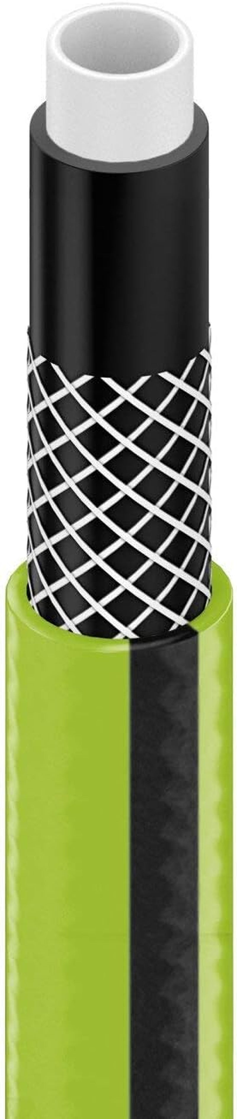 Furtun de grădină Cellfast QUATTRO, durabil, ușor, cu 4 straturi, rezistent la UV, furtun din fire, împletitură încrucișată, 20 bar, 1/2" 15m, 10-064