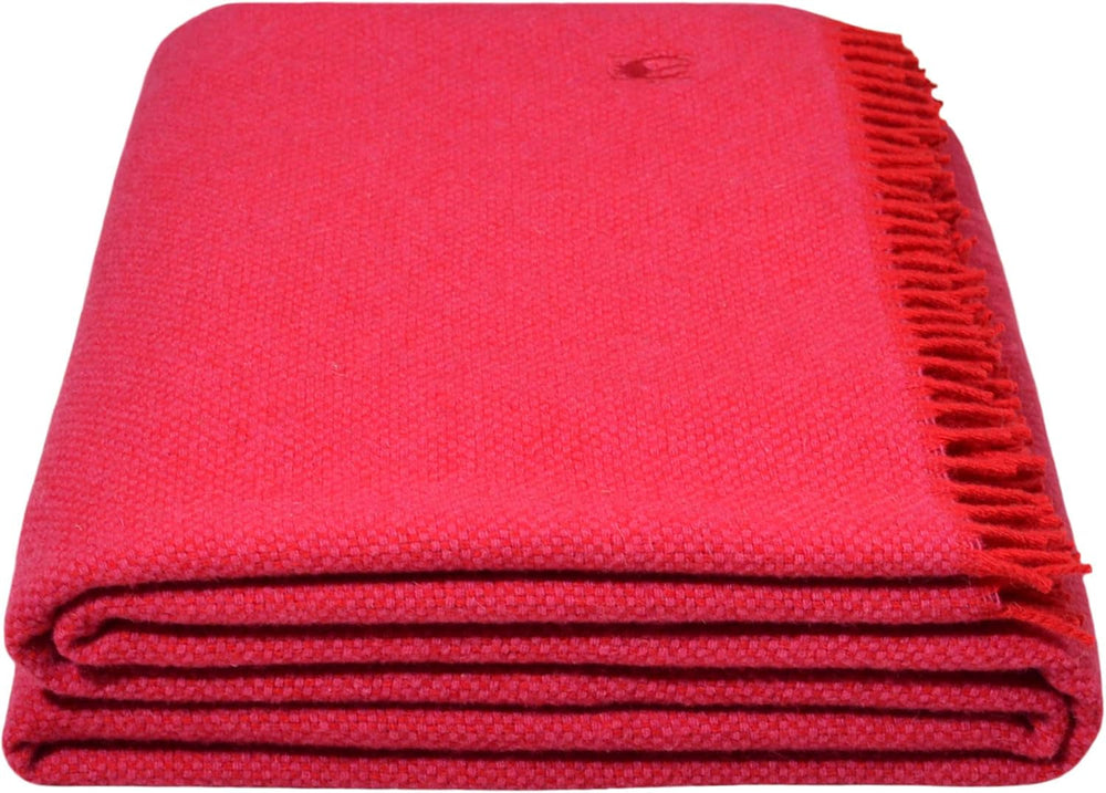 Coperta Must Relax - Coperta in Lana - Plaid in Pura Lana Vergine di Alta Qualità con Frange - 130X190 Cm - 310 Rosa - Da "Zoeppritz since 1828" Letti e Coperte 'zoeppritz since 1828' 331 Fiore Selvatico 130X190Cm