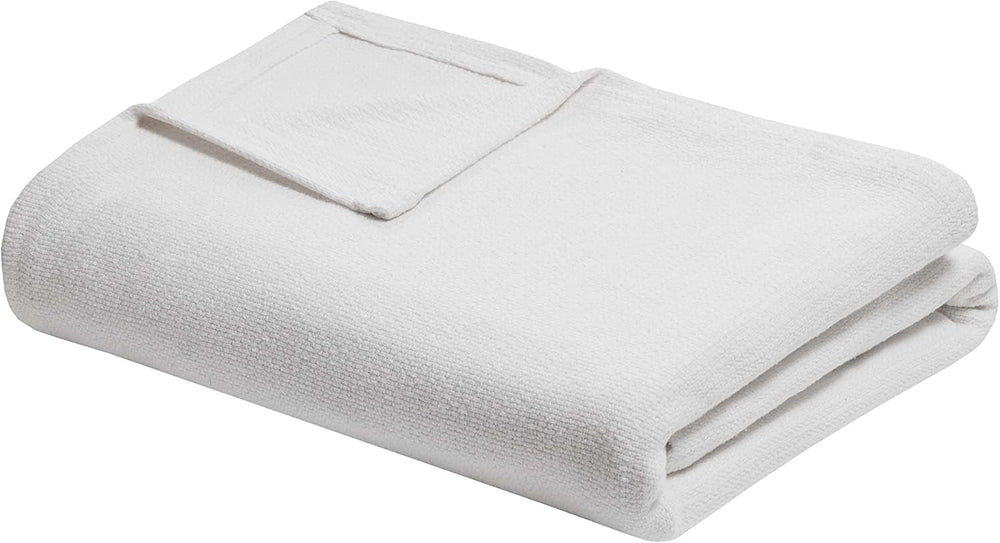 Madison Park Freshspun Wicker Twin Grey Cotton Coperta Letti e coperte Madison Park King color crema