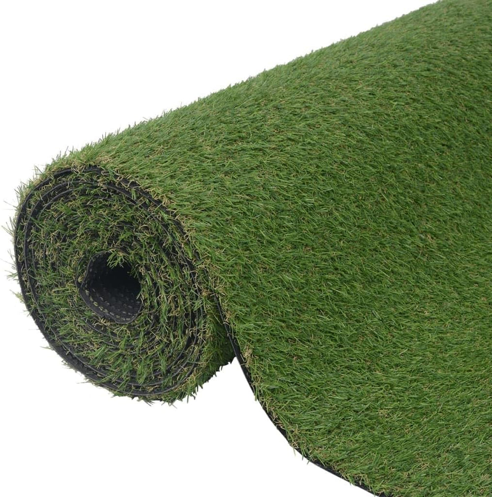 Vidaxl Kunstrasen Uv-Beständig Rasenteppich Grasteppich Teppich Fertigrasen Kunstrasenteppich Poolunterlage Balkon Garten Terrasse 7/9Mm 1X8M Grün